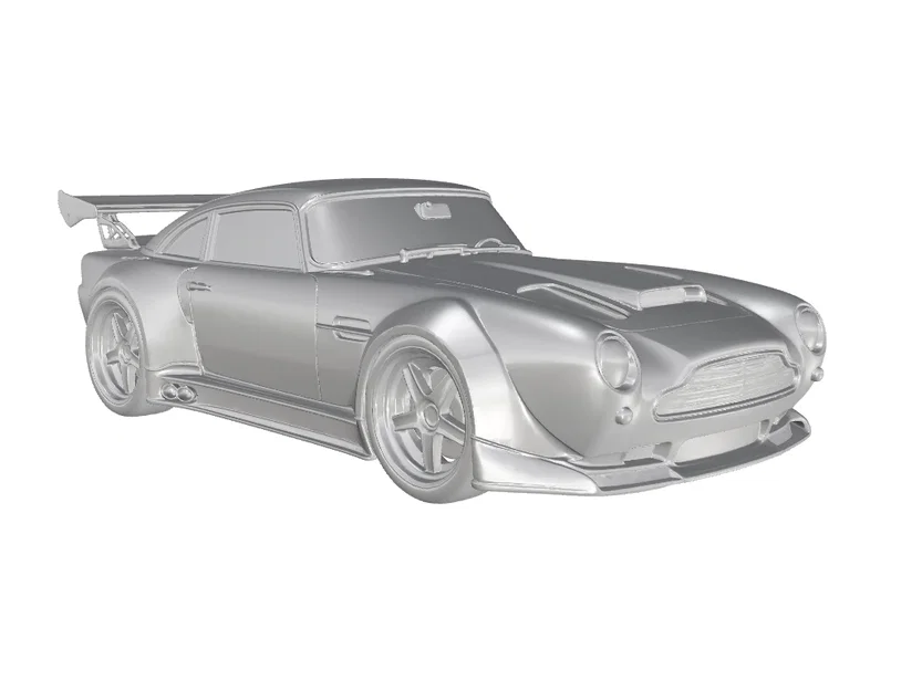 Mô hình 3D xe đua cổ điển Aston Martin DB4 GT DB5 1959-1965 - Image 2