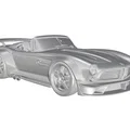 Mô hình BMW 507 Roadster 1956-1959 phong cách xe đua - Thumbnail 2