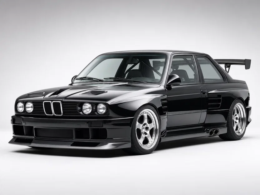 Mô hình 3D xe đua BMW E30 M3 1986-1991 cực chi tiết - Image 1