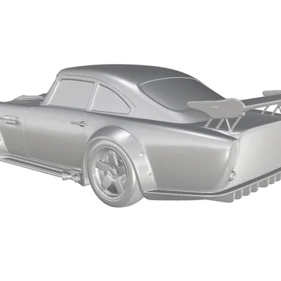 Mô hình 3D xe đua cổ điển Aston Martin DB2 4 MK II 1955