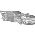 Mô hình xe đua Roadster American Style Racing #7 cho máy in 3D - Thumbnail 2