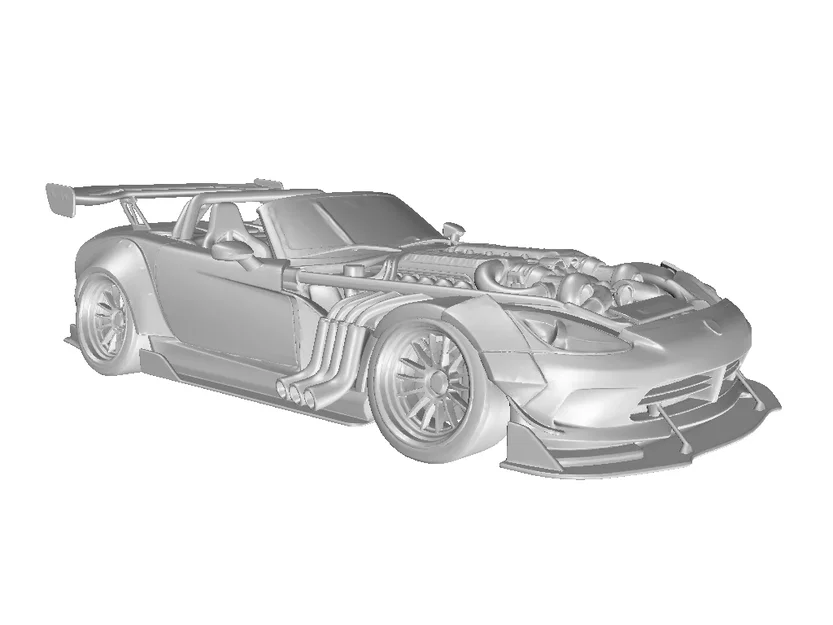 Mô hình siêu xe Roadster American Style Racing #5 in 3D chất lượng cao - Image 2