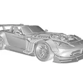 Mô hình siêu xe Roadster American Style Racing #5 in 3D chất lượng cao - Thumbnail 2