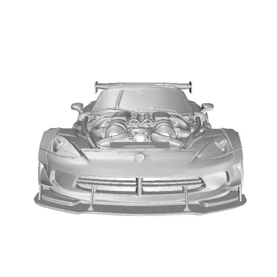 Mô hình siêu xe Roadster American Style Racing #5 in 3D chất lượng cao