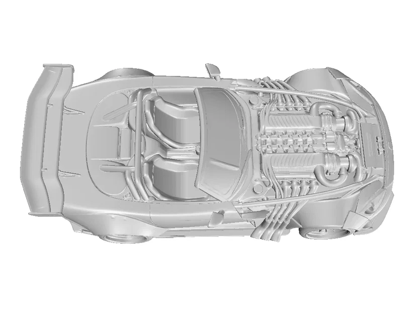Mô hình siêu xe Roadster American Style Racing #5 in 3D chất lượng cao - Image 4