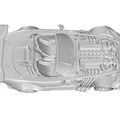 Mô hình siêu xe Roadster American Style Racing #5 in 3D chất lượng cao - Thumbnail 4