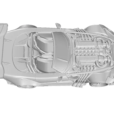 Mô hình siêu xe Roadster American Style Racing #5 in 3D chất lượng cao