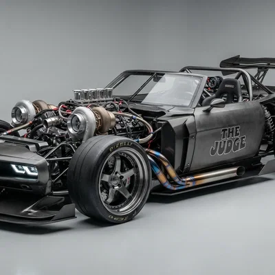 Mô hình xe đua Roadster American Style Racing hầm hố (File 3D)