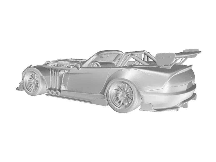 Mô hình siêu xe Roadster American Style Racing #5 in 3D chất lượng cao - Image 5