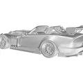 Mô hình siêu xe Roadster American Style Racing #5 in 3D chất lượng cao - Thumbnail 5