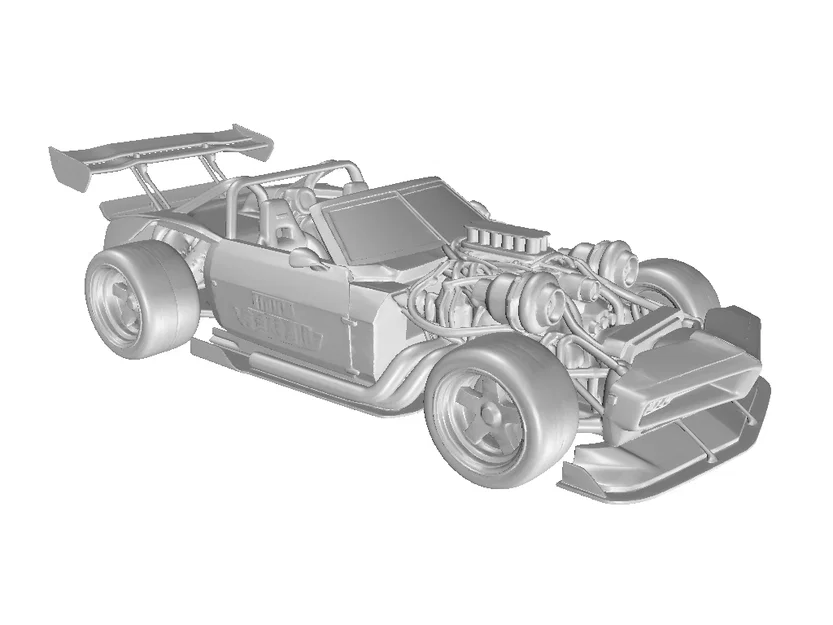 Mô hình xe đua Roadster American Style Racing hầm hố (File 3D) - Image 2