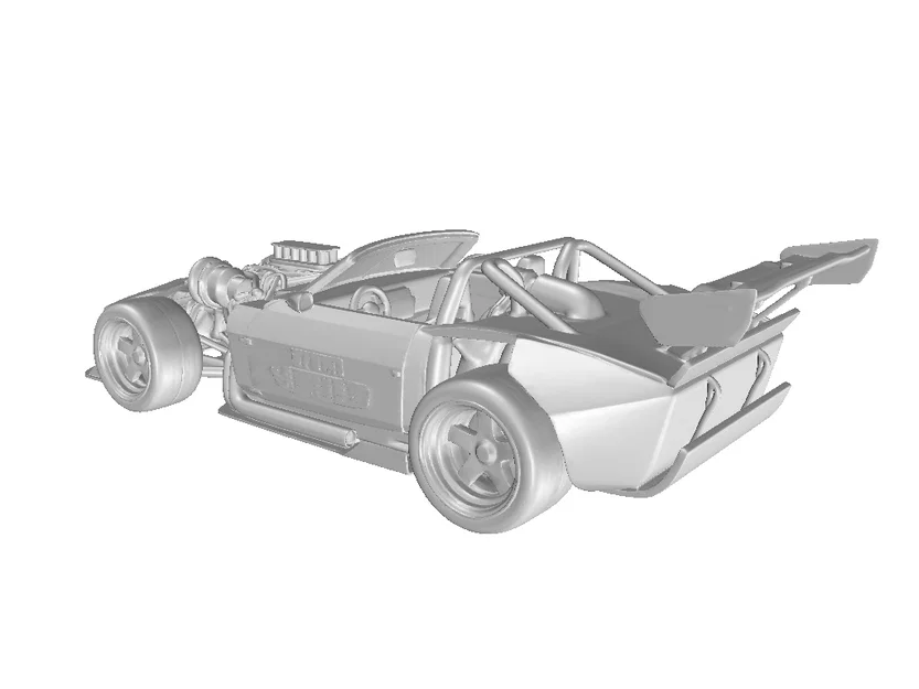 Mô hình xe đua Roadster American Style Racing hầm hố (File 3D) - Image 3