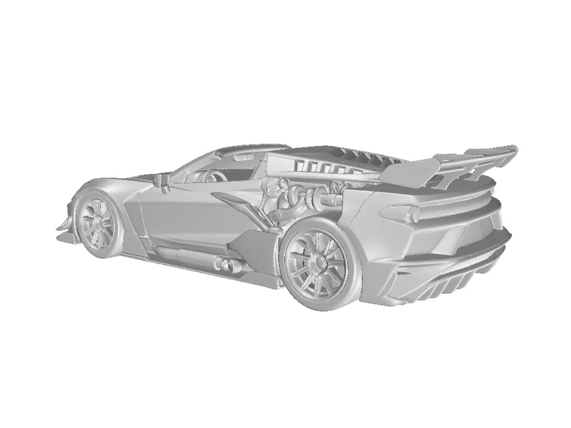 Mô hình xe đua Roadster American Style Racing #6 cực chất cho in 3D - Image 4