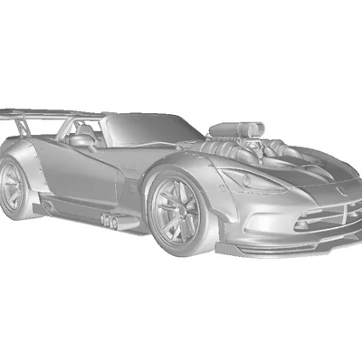 Mô hình xe đua Roadster American Style Racing #3 (In 3D)