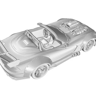 Mô hình xe đua Roadster American Style Racing #3 (In 3D)