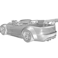 Mô hình xe đua Roadster American Style Racing #3 (In 3D) - Thumbnail 6