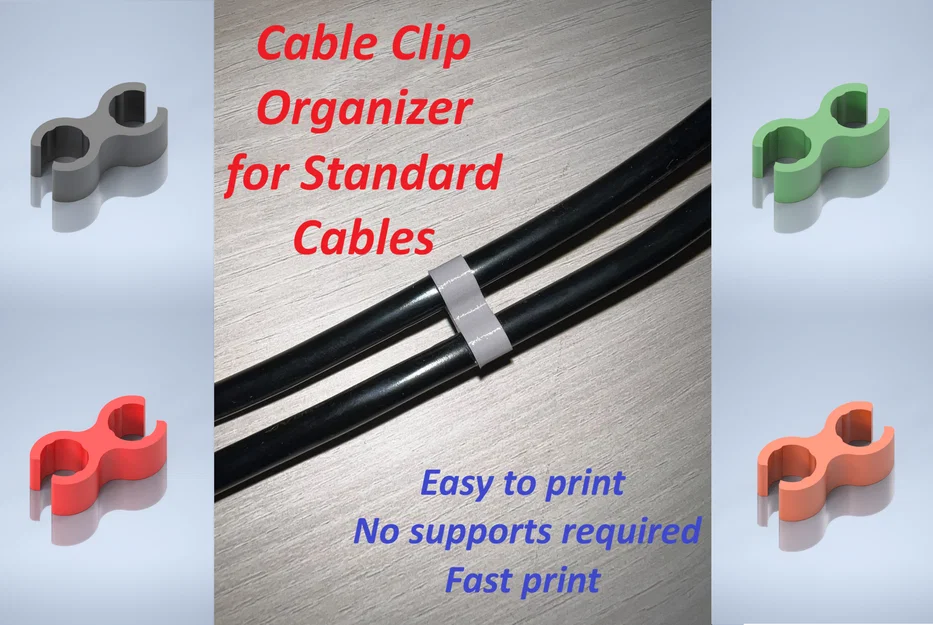 Kẹp Giữ Dây Cáp Gọn Gàng (Cable Clip Organizer) - Image 1