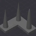 Mô hình test Retraction 3 cột: Cải thiện chất lượng bản in 3D - Thumbnail 1