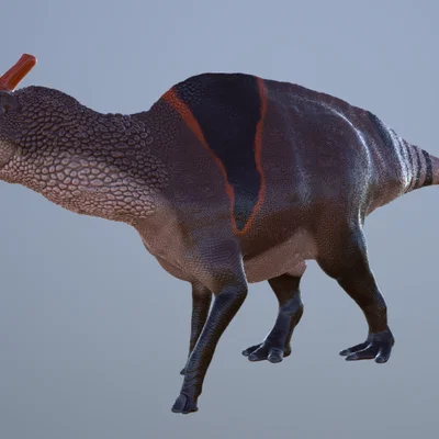 Mô hình 3D Khủng long Saurolophus chi tiết - Hadrosaur tiền sử