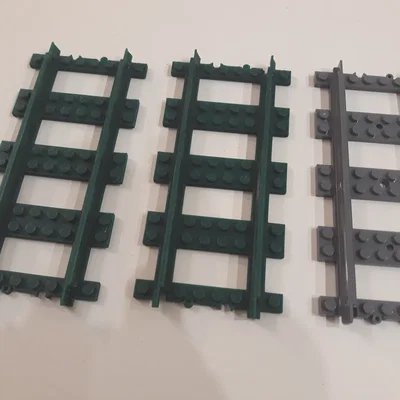 Mô hình đường ray thẳng Lego City Train tự in 3D cực tiện lợi