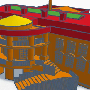 Mô hình 3D Nhà Trắng (The White House) - Tệp in kiến trúc đẹp mắt