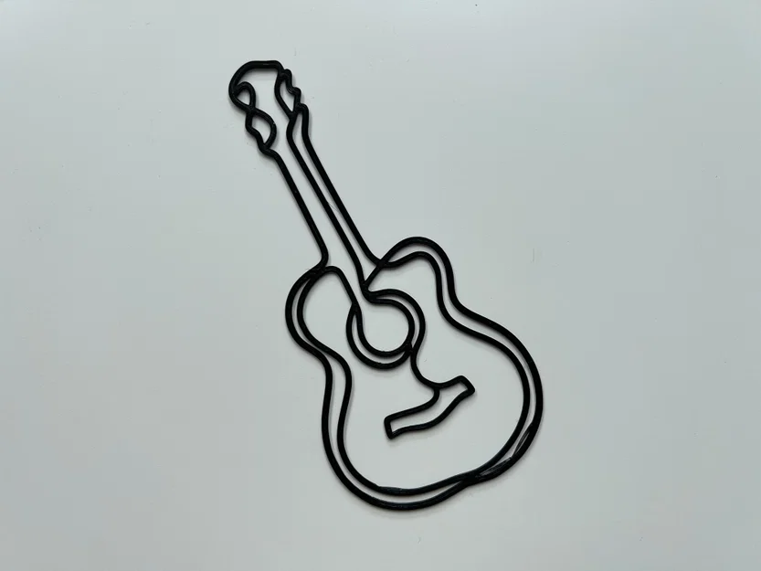 Mô hình trang trí tường Guitar Wall Art 3D độc đáo - Image 1
