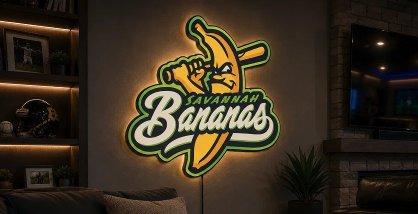 Hộp đèn LED Savannah Bananas | File in 3D STL nhiều màu sắc - Image 1