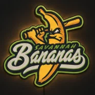 Hộp đèn LED Savannah Bananas | File in 3D STL nhiều màu sắc