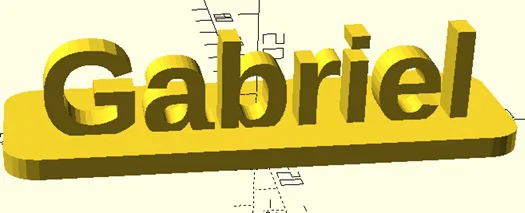 Bảng tên để bàn Gabriel - Mô hình in 3D trang trí độc đáo - Image 1