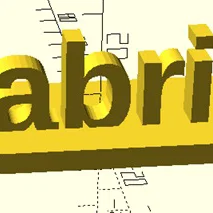 Bảng tên để bàn Gabriel - Mô hình in 3D trang trí độc đáo