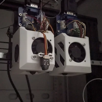 Nắp che Extruder Tenlog TL D3-Pro - Gá quạt đôi + Mount Microprobe tùy chọn