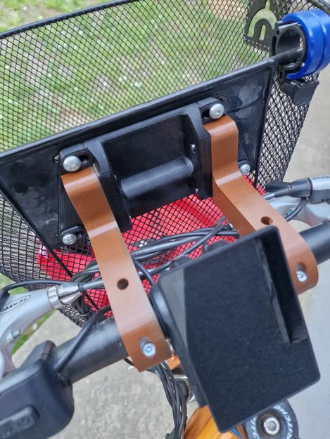 Giá đỡ giỏ xe đạp (Bicycle Basket Mount) cho ghi-đông 25mm - Image 1