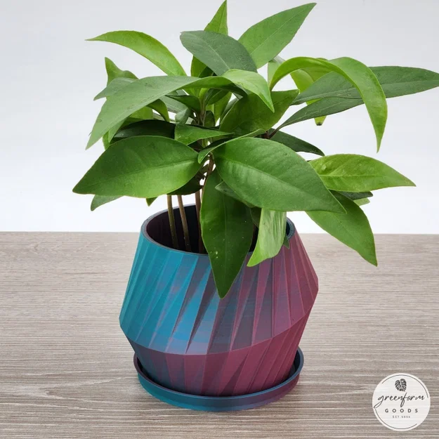 Chậu Cây Low-Poly Hiện Đại Tối Giản - Image 1