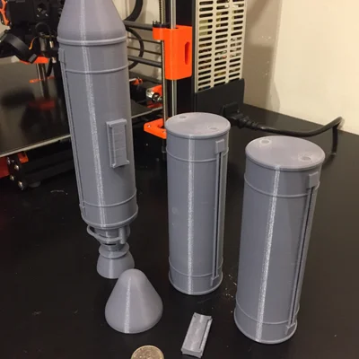 Mô hình tên lửa lắp ráp nam châm Kerbal Space Program