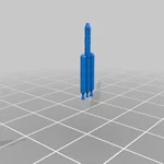 Mô hình tên lửa vũ trụ KSP Moon Rocket in 3D đẹp mắt