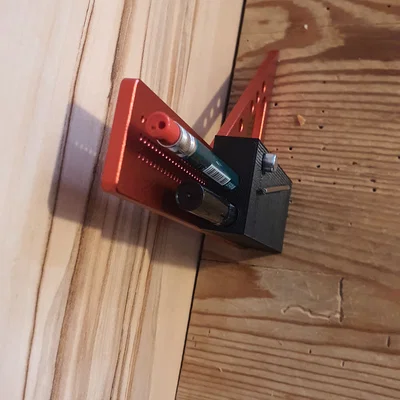 Hộp đựng bút gắn thước Preciva 3D - Tiện ích cho thợ mộc