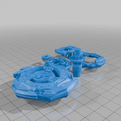 Mô hình con quay Beyblade Burst tự in 3D cực chất