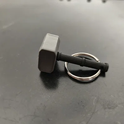 Móc khóa búa thần Viking - Mô hình in 3D độc đáo