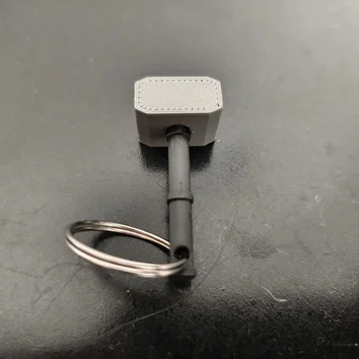 Móc khóa búa thần Viking - Mô hình in 3D độc đáo