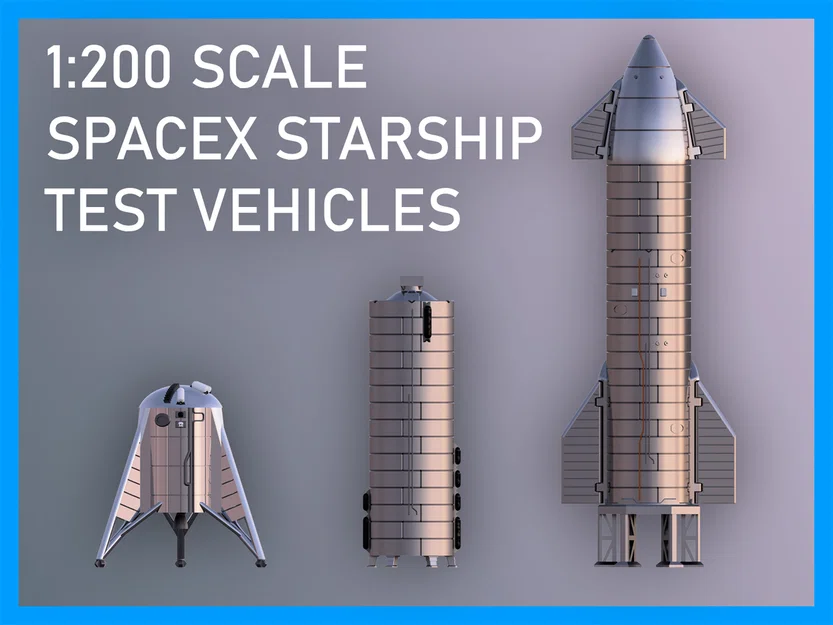 Bộ mô hình tên lửa thử nghiệm SpaceX - File in 3D chi tiết - Image 6