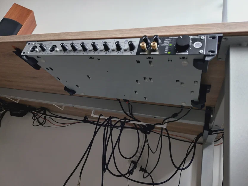 Giá treo thiết bị 1U dưới gầm bàn (1U Rack Mount Underdesk) - Tối ưu không gian - Image 1