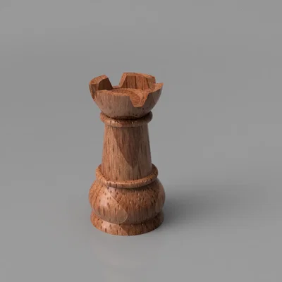 Mô hình quân xe cờ vua Tower v 2 - Tải file in 3D STL miễn phí
