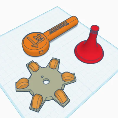 Mô hình con quay Dummy 13 Top độc đáo cho máy in 3D