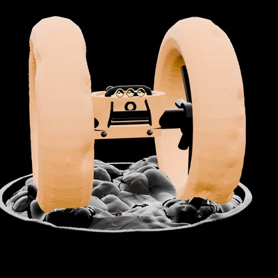 Mô hình xe robot 3D Crash Derby độc đáo