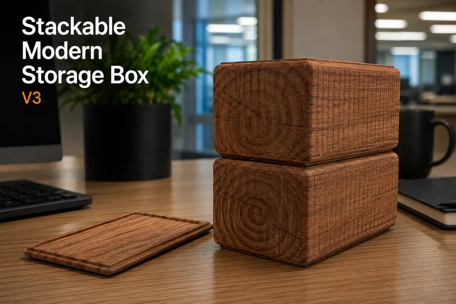 Hộp Đựng Đồ Stackable Modern V3 - Thiết kế in 3D không cần support - Image 1