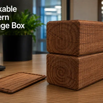 Hộp Đựng Đồ Stackable Modern V3 - Thiết kế in 3D không cần support