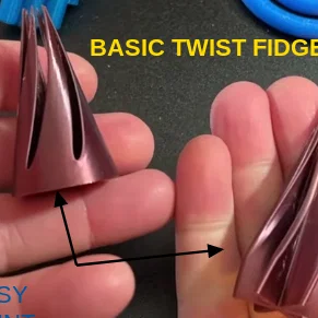 Đồ chơi fidget hình nón xoắn (Basic pass through twist fidget) dễ in