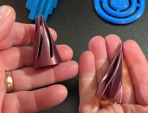 Đồ chơi fidget hình nón xoắn (Basic pass through twist fidget) dễ in - Image 3