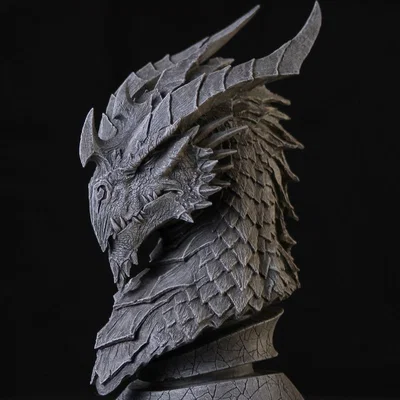 Mô hình tượng đầu rồng Dragon Bust V2 - Đồ trang trí in 3D đẳng cấp