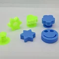 Bộ sưu tập charm hoa, ngôi sao, mặt cười, trái tim và chữ cái cho dép clogs - Thumbnail 4